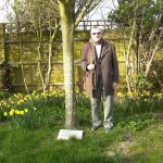 Councillor Tony Porter with Spring Daffodils